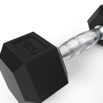 Гантели DFC гексаг. обрезиненная пара DB001-9 кг - 3