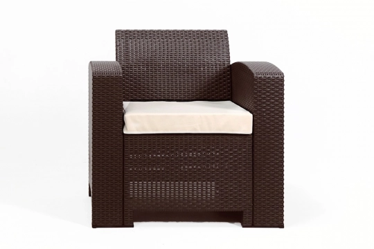 Rattan premium, комплект из 2-х кресел в цвете венге с подушками - 2