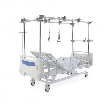 Кровать механическая MED-MOS Е-1 (ABS, 4 секции, матрас, рег.высоты, Т/АТ, тракц.рама) - 4